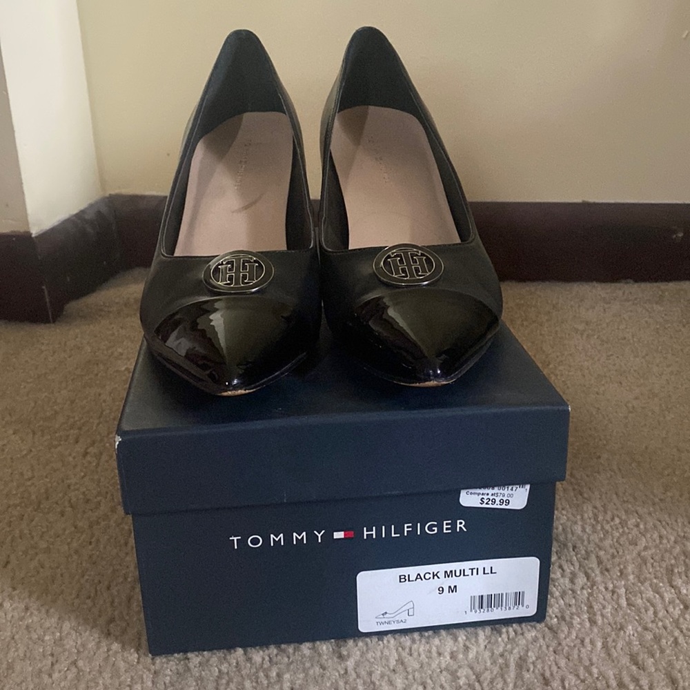 Tommy Hilfiger black heels